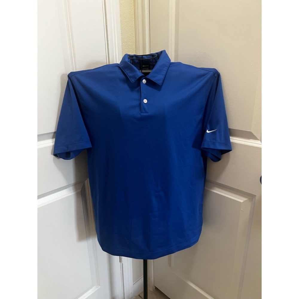 Nike DRI-FIT Men's Blue Polo Shirt